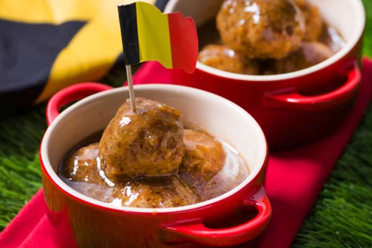 Gehaktballetjes in trappistensaus