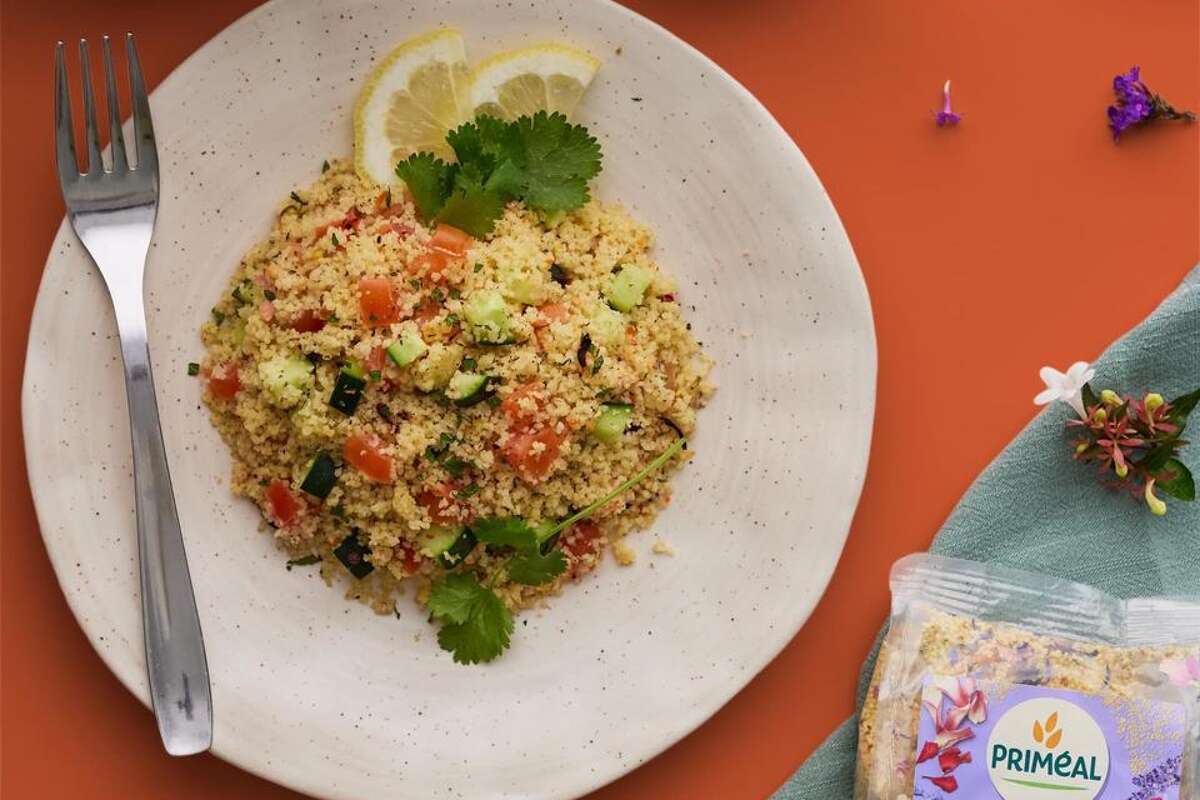 Taboulé de couscous aux fleurs