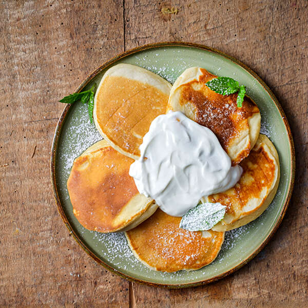 Cheese latkes met ricotta