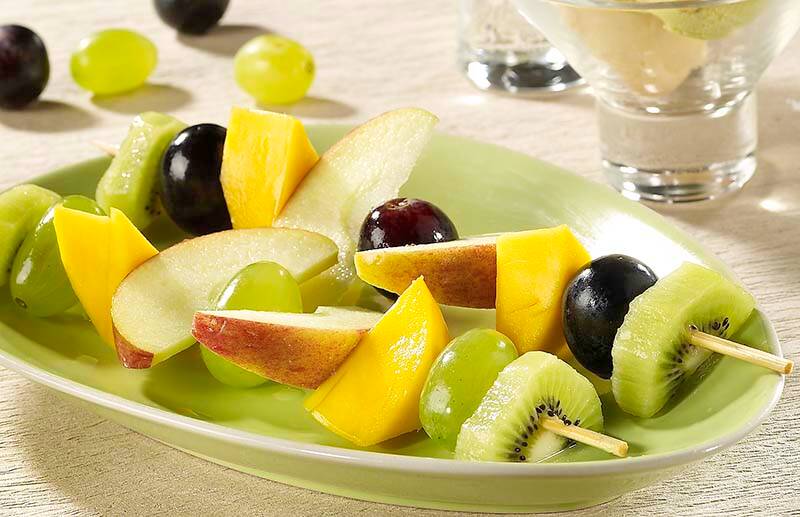 Recette de Brochettes de fruits frais