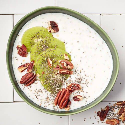Smoothie bowl met peer,
kiwi en appel
