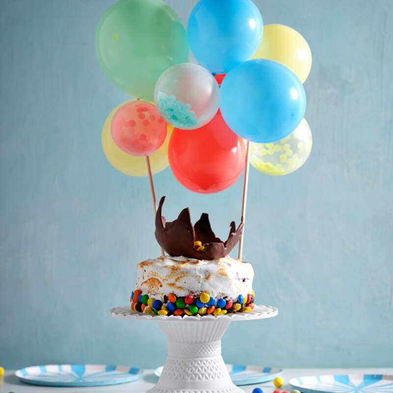 Gâteau ballon aux Smarties